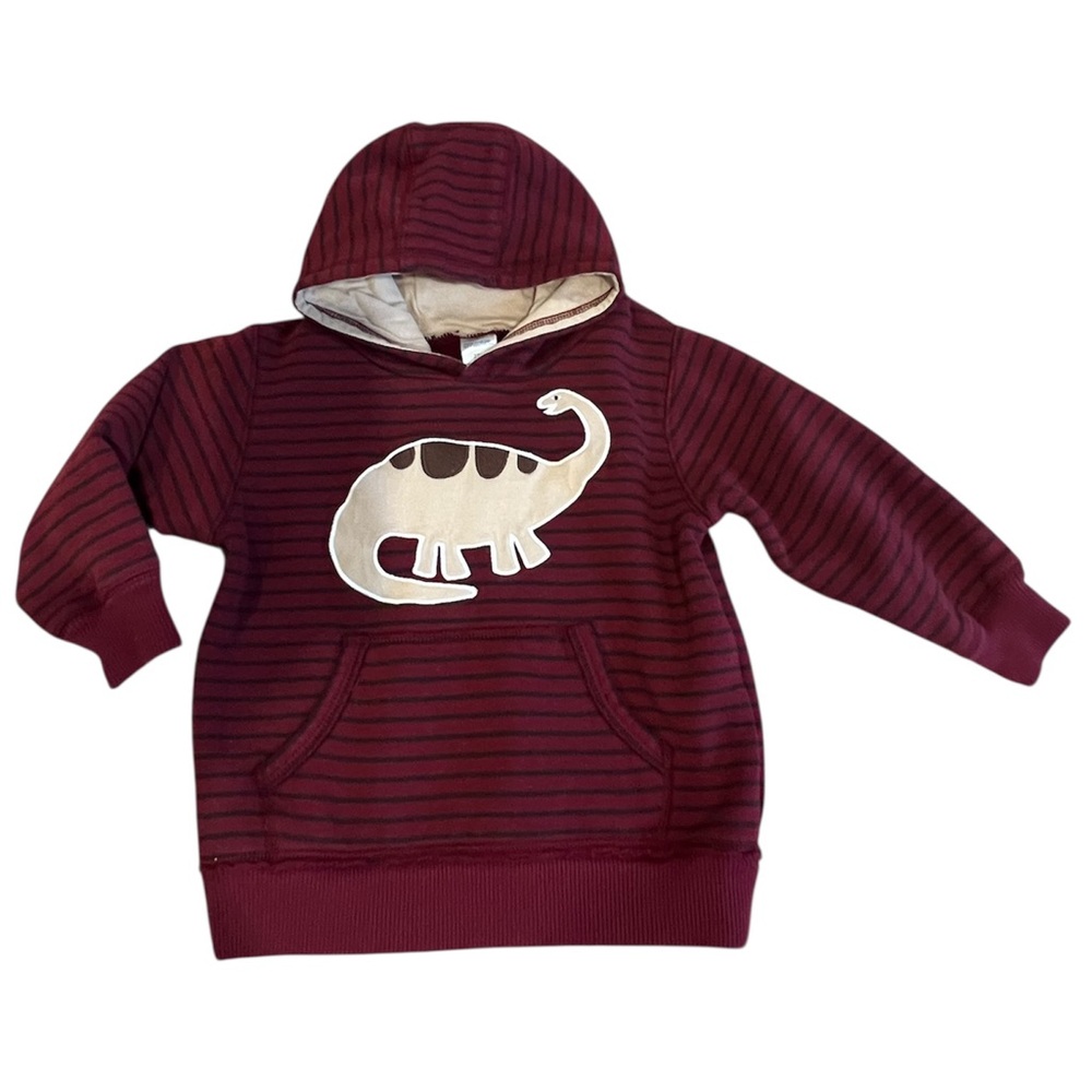 Gymboree Kids Dinosaur Hoodie - Maroon BRR